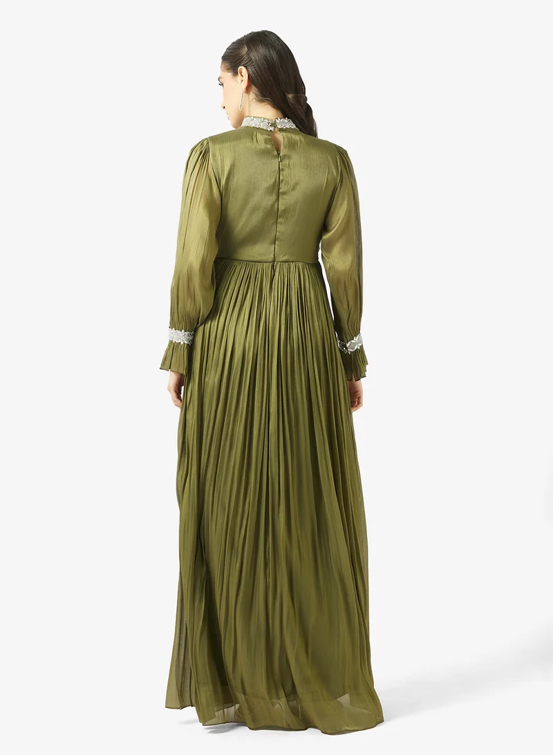 جولدن ابل فستان ماكسي مزخرف